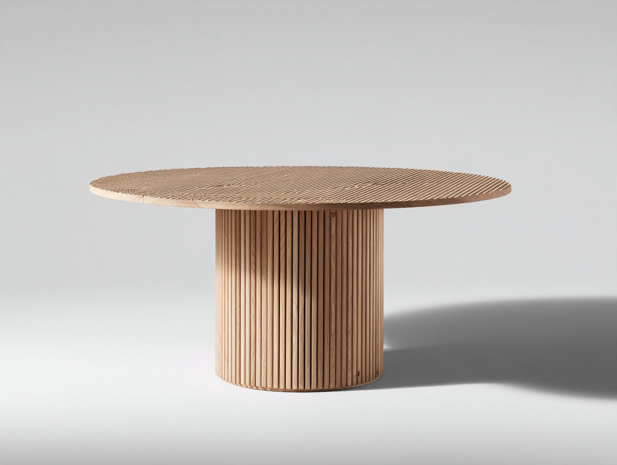 Table de jardin - Bois - 120 x 120 x 75 cm - Bois naturel - Style contemporain