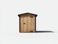 Abri de jardin - Bois - 180 x 150 x 190 cm - Bois naturel-Noir - Style moderne