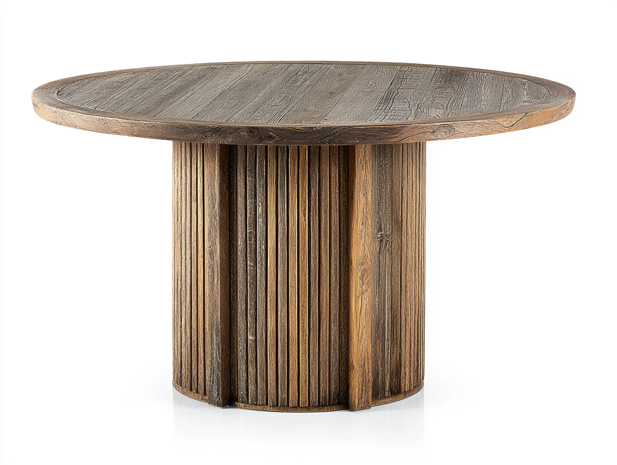 Table de jardin - Bois de teck - 160 x 160 x 75 cm - Bois naturel - Style contemporain