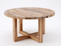 Table de jardin - Bois de teck - 150 x 150 x 75 cm - Bois naturel - Style naturel contemporain