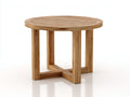 Table de jardin - Bois de teck - 100 x 100 x 75 cm - Bois naturel - Style naturel contemporain