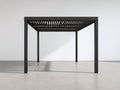 Tonnelle de jardin - Aluminium - 400 x 300 x 250 cm - Noir - Style moderne à lames ouvertes